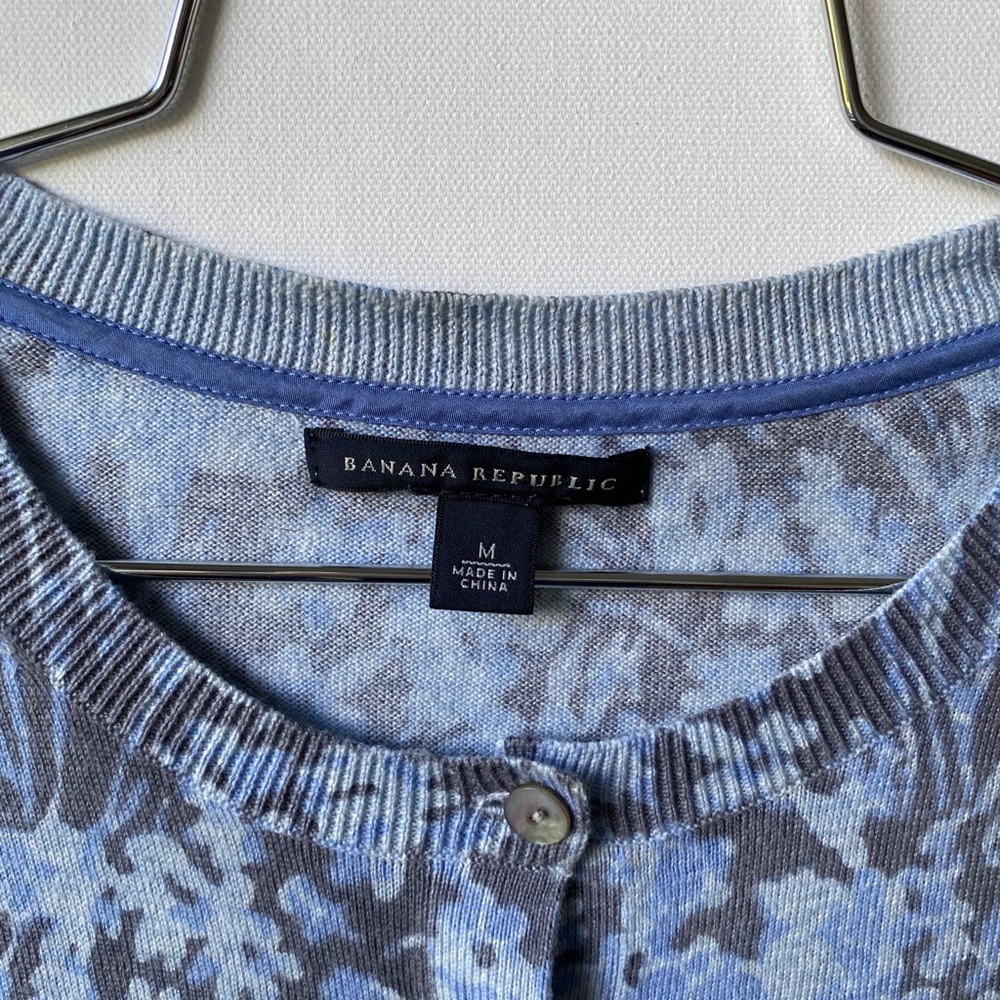 Banana Republic Floral Print Cotton Sweater - Picture 3 of 4